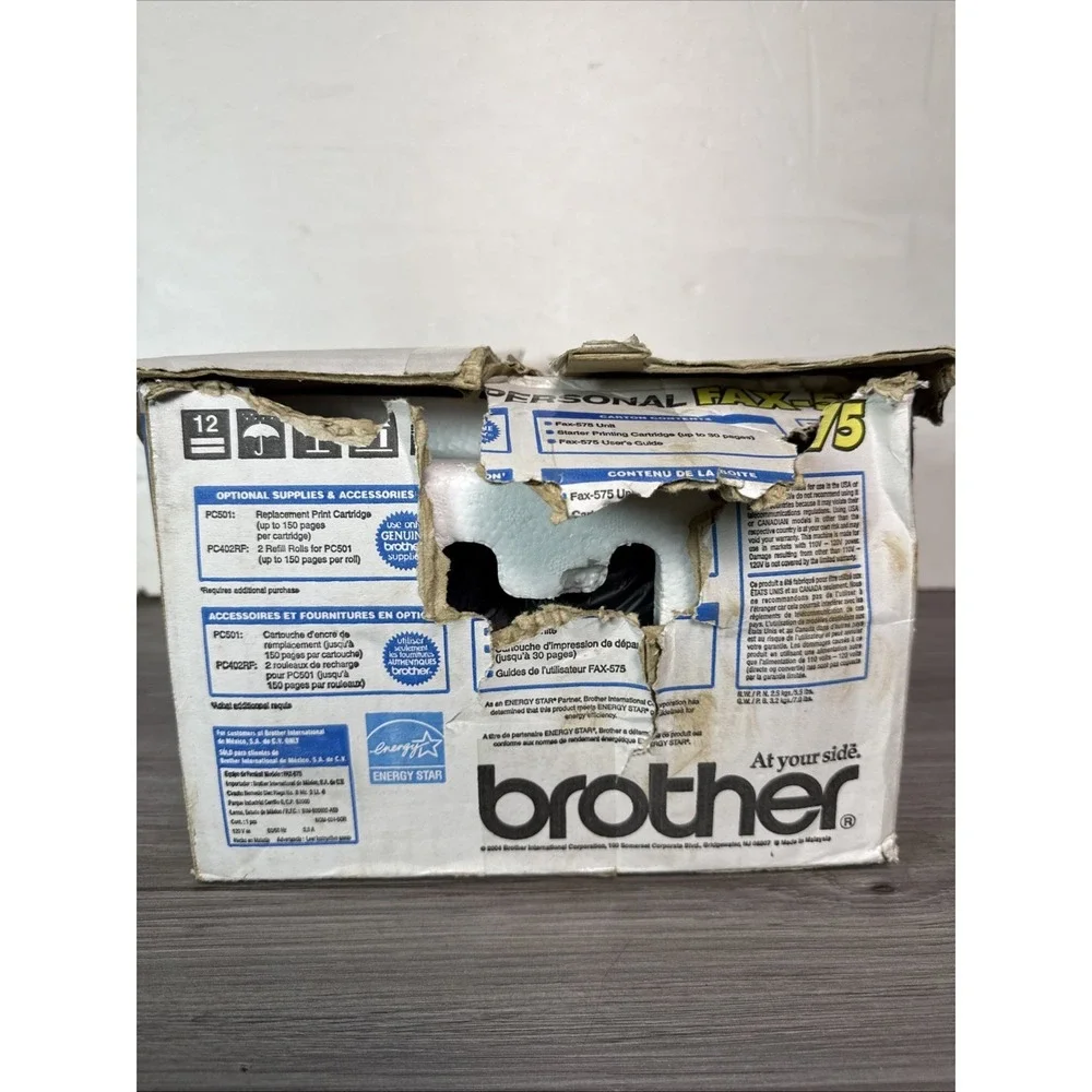 New Open Box Brother FAX-575 Personal Office Paper Fax‎ Phone Copier Machine